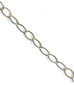 B.ORO 18K BCH016 Cadena Rombo 8x12mm- 8cm aprox (1 grm)