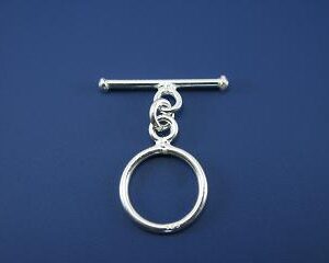 PLATA .925 PF.5 Broche T 14mm grande (1 pza)
