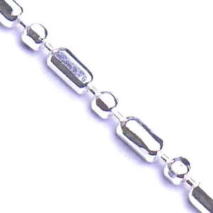 PLATA .925 PCH Cadena Bola Palo 1mm-25cm aprox (1 grm)