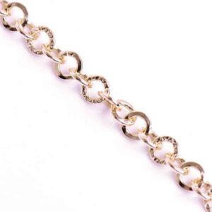 Cadena Aluminio K19303 Dorada 4.40x5mm (1 mto)