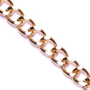 Cadena Aluminio K1617 Dorada 10x7mm (1 mto)