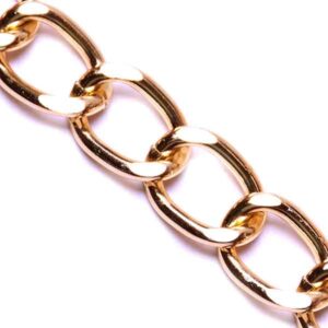 Cadena Aluminio K11615 Dorada 15x20mm (1 mto)
