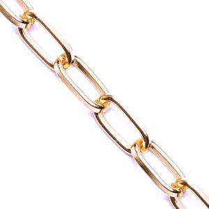 Cadena Aluminio A1606 6x11 Dorada (1 mts)