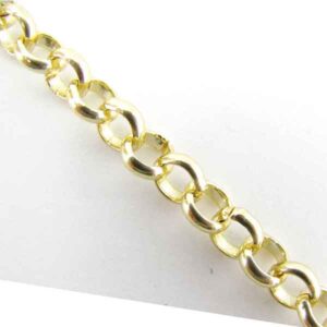 Cadena Aluminio 17307 Dorada 5mm (1 mto)