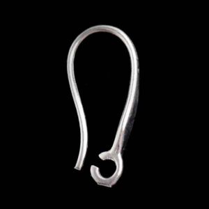 BAÑO DE PLATA BPF60 Gancho Arete 19mm (2 pares)