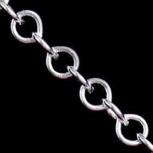 BAÑO PLATA BPCH05 Cadena Argolla 1.5mm-23 cm aprox (1 grm)