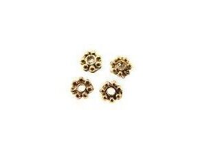 BAÑO ORO 18K BC34 Sep. Flor # 4mm (1 grm)