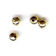 B. ORO 18K BC3  Cuenta bola lisa 4mm perf. ch (4 pzas)