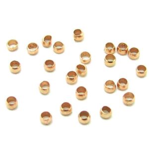 BAÑO ORO 18K Grapas 2.5mm (25 pzas)