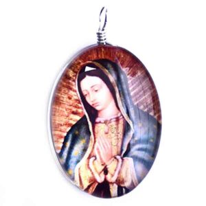 Dije Ranurado Virgen de Guadalupe Oval 30mm (1 pza)