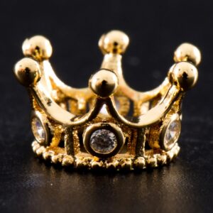 59-02 Micropave Cuenta Corona 7x10mm Dorado (1 pza)