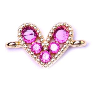 484-04 Micropave Sep. Corazon Fiusha 10mm Dorado (1 pza)