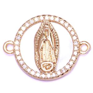 514-02 Micropave Virg Gpe Madreperla Sep 17mm Dor. (1 pza)