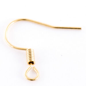 Chapa Oro Arete Gancho 18mm (10 pzas)
