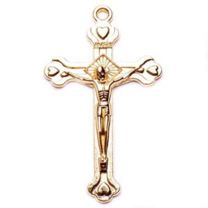 Chapa Oro 18K Cruz 38mm (1 pza)