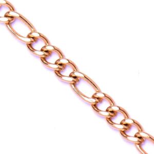 Acero Cadena Cartier 3x1mm Dorado (1 mto)