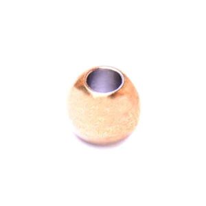 Acero Bola Lisa 3mm Dorado (10 pzas)
