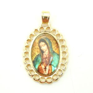 ME. Zamak DO Medalla Greca 1 19mm-Virgen Gpe. (1 pza)