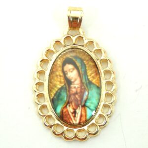 ME. Zamak DO Medalla Greca 2 27mm-Virgen Gpe. (1 pza)