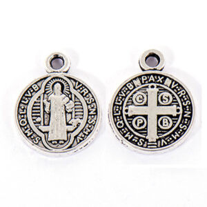 ME.45 Pewter PA Medalla San Benito 10mm (9 pzas)
