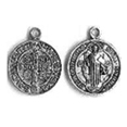 ME.8 Pewter PA Medalla SAN BENITO GRANDE 25mm (2 pzas)