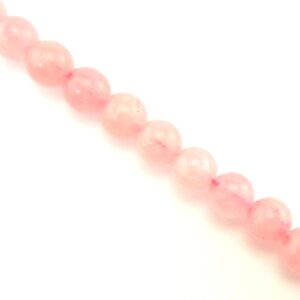 04-02 Cuarzo Rosa Bola 6mm 38cm aprox. (1 tira)