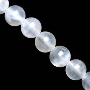 Cuarzo Blanco Bola 8mm (1 tira)