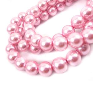 Cristal Perla 6mm 05-Rosa- 41cm aprox. (1 tira)