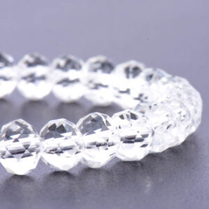 Cristal Rondel Fac. 2mm D-001 Cristal 40cm aprox. (1 tira)