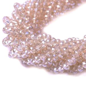 Cristal Rondel Fac. 2mm E-203 Miel 40cm aprox. (1 tira)