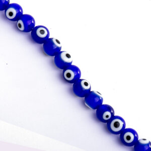 Cristal Ojos Turcos Bola 4mm 02-Cobalto 35cm aprox. (1 tira)