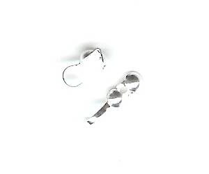 Cubierta para grapas Plateado 5x4mm (20 pzas)