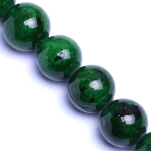 Jaspe Bola 10mm Verde 37cm aprox. (1 tira)