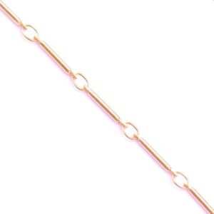 B. ORO 18K BCH033 Cadena Tubos 10mm - 15cm aprox (1 grm)