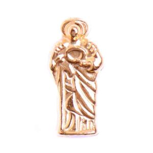 CME11 Chapa de Oro 18K Cuenta San Judas 12mm (2 pzas)