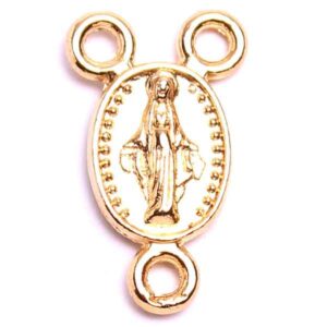 Chapa Oro Trio Milagrosa 18mm (1 pza)