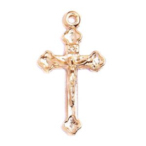 Chapa Oro 18K Cruz 22mm (3 pzas)
