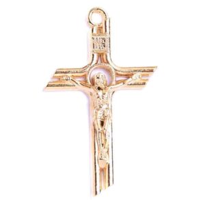 CCR36 Chapa Oro 18K Cruz 42mm (1 pza)