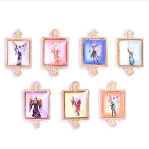 SE. Zamak DO Sep.Cuadro 2 hilos 10mm-Arcangeles (7 pzas)