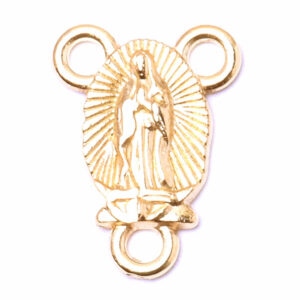 CTR Chapa Oro Trio Virgen Gpe 10mm (2 pza)