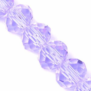 Cristal Rondel Fac. 2mm E-12 Lila- 40cm aprox. (1 tira)