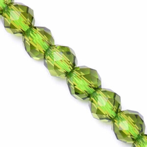 Rosenthel Cristal Bola Fac 3mm Verde Bandera (1 tira)