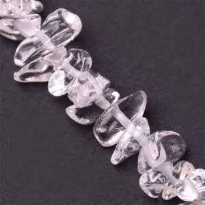 Cuarzo Cristal Chip 5x8mm- 40cm aprox (1 tira)