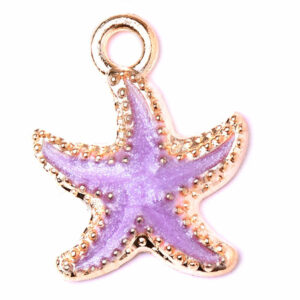 Esmalte Dije Estrella de Mar Lila 15mm (1 pza)