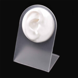 Exhibidor para Arete Oreja Silicon 12cm Blanco (1 pza)