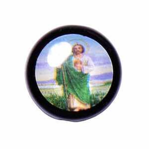 Acrilico Medalla Transversal San Judas 12mm (4 pza)