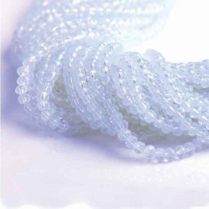 Cristal Rondel Fac. 8mm D-138 Opal Crystal 40cm aprox. (1 tira)