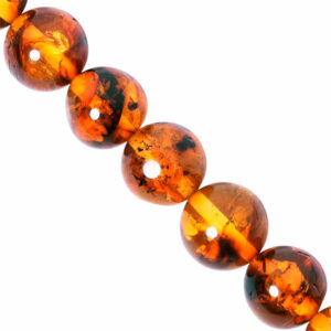 LD 11 Ambar Baltico Bola 8mm- 19cm aprox  (1 tira)