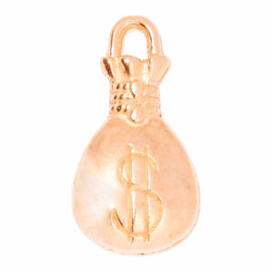 CDL Chapa Oro Dije Bolsa Dinero 14mm (2 pza)