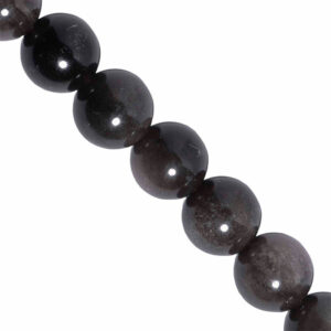 Obsidiana Silver Bola 8mm- 38cm aprox (1 tira)